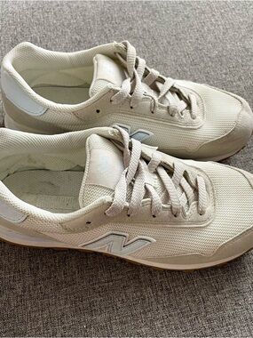 New Balance 515 Light Beige/Cream/Blue Casual Sneakers